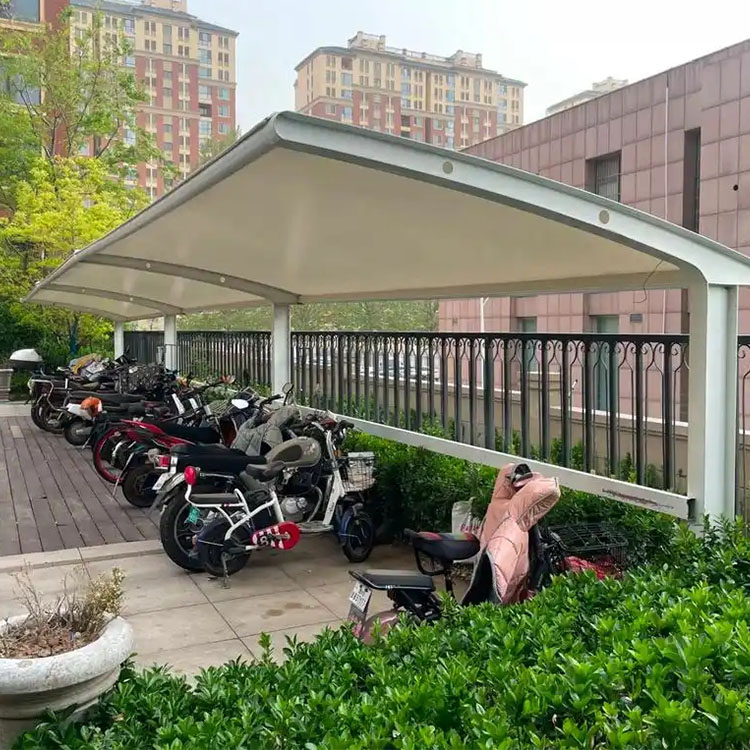 蕉岭县膜结构电动车棚